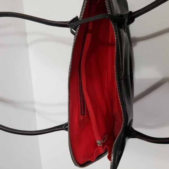 Hobo International Black Genuine Leather Rectangle Purse Bag - Picture 7 of 8